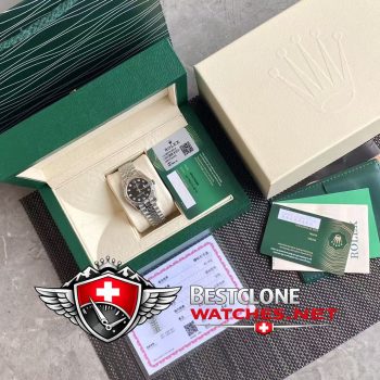 Real photos of the Rolex Datejust 31mm Ref m178274 0014 Black Dial Diamond Super Clone Watch (3)