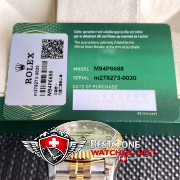 Real photos of the Rolex Datejust 31mm Ref m278273 0020 Silver Dial Diamond Super Clone Watch (2)