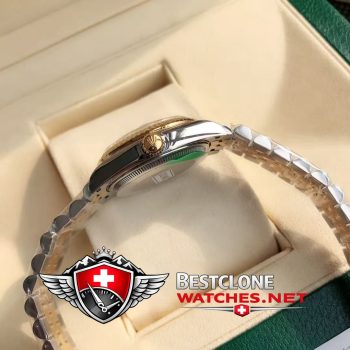 Real photos of the Rolex Datejust 31mm Ref m278273 0030 Green Dial Diamond Watch (4)