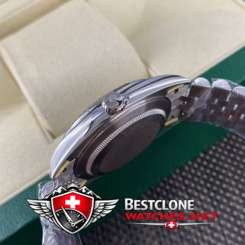 Real photos of the Rolex Datejust 41mm Ref m126300 0011 Black Dial Super Clone Watch (4)