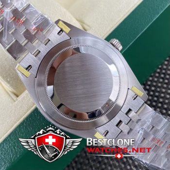 Real photos of the Rolex Datejust 41mm Ref m126300 0011 Black Dial Super Clone Watch (5)