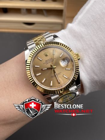 Real photos of the Rolex Datejust 41mm Ref m126333 0010 Super Clone Watch (9)