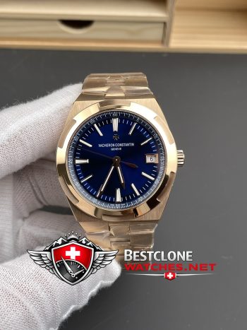 Real photos of the Vacheron Constantin Overseas 41mm Rose Gold Dial Ref 4520V210R B705 Super Clone Watch (5)
