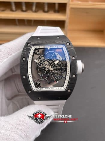 Richard Mille RM 055 NTPT Super Clone Watch – Carbon Fiber Skeleton Dial 11 Replica (1)