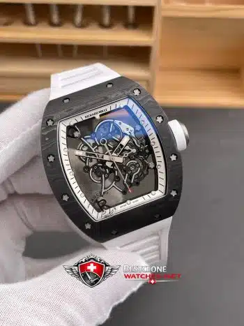 Richard Mille RM 055 NTPT Super Clone Watch – Carbon Fiber Skeleton Dial 11 Replica (2)