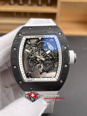 Richard Mille RM 055 NTPT Super Clone Watch – Carbon Fiber Skeleton Dial 11 Replica (3)