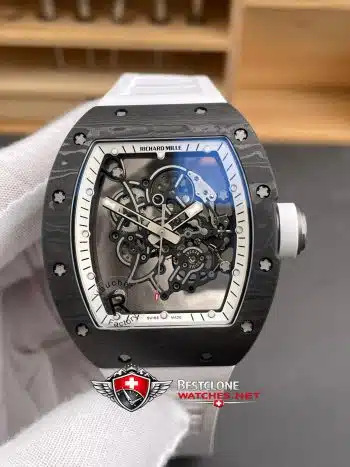 Richard Mille RM 055 NTPT Super Clone Watch – Carbon Fiber Skeleton Dial 11 Replica (3)