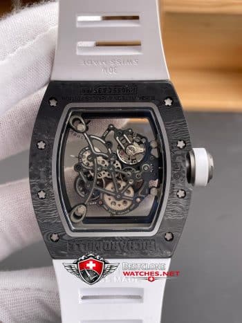 Richard Mille RM 055 NTPT Super Clone Watch – Carbon Fiber Skeleton Dial 11 Replica (5)