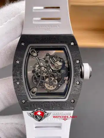 Richard Mille RM 055 NTPT Super Clone Watch – Carbon Fiber Skeleton Dial 11 Replica (5)