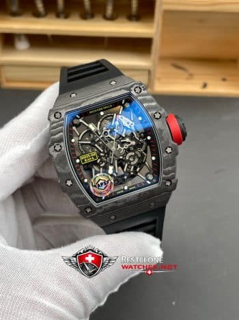 Richard Mille RM 35 02 Rafa Nadal Super Clone Watch – NTPT Carbon 11 Replica Skeleton Dial (2)
