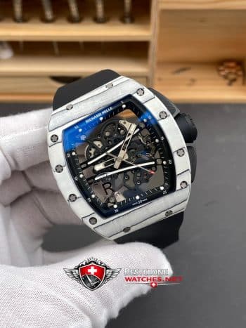 Richard Mille RM 61 01 White Carbon Fiber Super Clone Watch – Skeleton Dial 11 Replica (2)