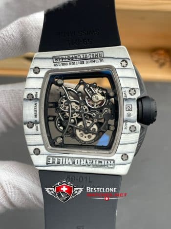 Richard Mille RM 61 01 White Carbon Fiber Super Clone Watch – Skeleton Dial 11 Replica (5)