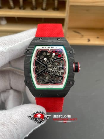 Richard Mille RM 67 02 Italy Edition Super Clone Watch – Carbon Case Skeleton Dial 11 Replica (1)