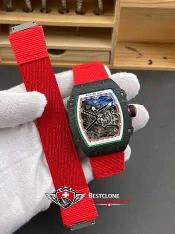 Richard Mille RM 67 02 Italy Edition Super Clone Watch – Carbon Case Skeleton Dial 11 Replica (7)