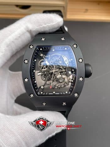 Richard Mille RM055 2 Super Clone Watch – Black Ceramic Skeleton Dial 11 Replica (1)