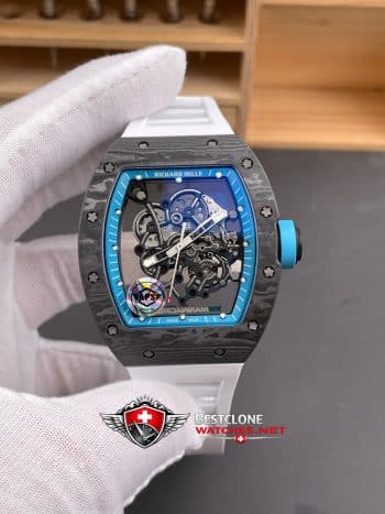 Richard Mille RM055 Abu Dhabi Blue Super Clone Watch – Carbon Fiber 11 Replica RMUL2 Movement (1)