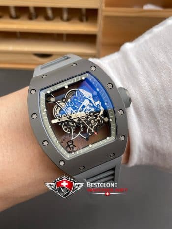 Richard Mille RM055 All Grey Carbon Titanium Super Clone Watch – Bubba Watson Edition 11 Replica (9)