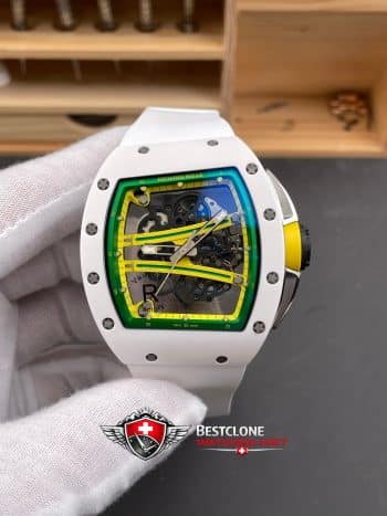 Richard Mille RM61 01 White Ceramic Super Clone Watch – Yohan Blake Edition Skeleton Dial 11 Replica (1)