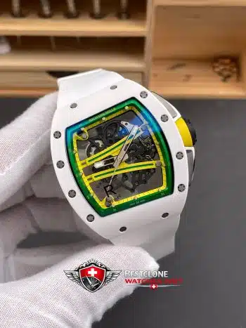 Richard Mille RM61 01 White Ceramic Super Clone Watch – Yohan Blake Edition Skeleton Dial 11 Replica (2)