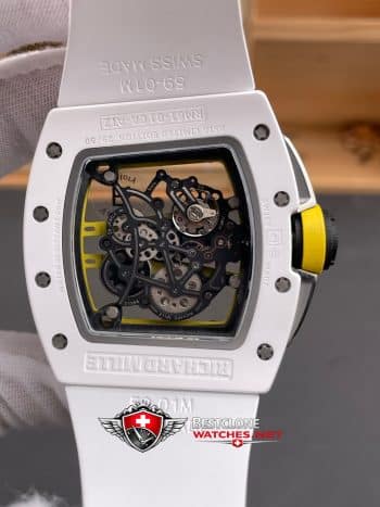 Richard Mille RM61 01 White Ceramic Super Clone Watch – Yohan Blake Edition Skeleton Dial 11 Replica (5)
