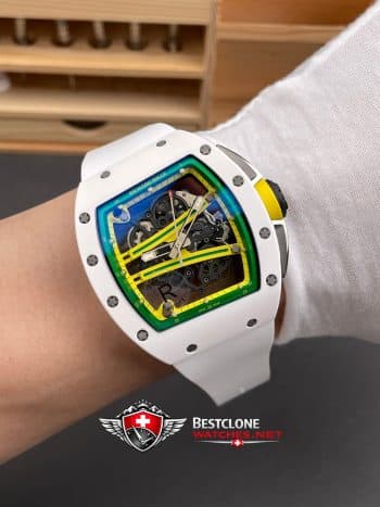 Richard Mille RM61 01 White Ceramic Super Clone Watch – Yohan Blake Edition Skeleton Dial 11 Replica (9)