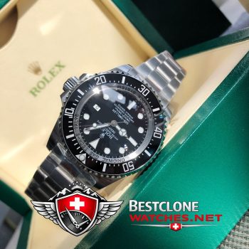 Rolex DEEPSEA Sea Dweller 116660 98210 Black Dial Super Clone Watch — Actual Photos (6)