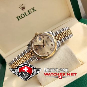 Rolex Datejust 31mm Ref. 178278 73168 Gold Dial Super Clone Watch — Real Life Photos (5)