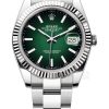 Rolex Datejust 41mm Green Gradient Dial Ref 126334 0033 Super Clone Watch