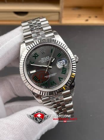 Rolex Datejust 41mm Ref m126334 0022 Wimbledon Super Clone Watch (2)
