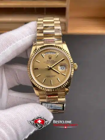 Rolex Day Date Super Clone Swiss Reloj Replica Ref M128238 0132 3255 Movimiento Suizo (2)