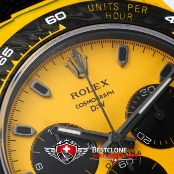 Rolex Daytona Carbon Classic Super Clone Watch – Transformers Bumblebee (3)
