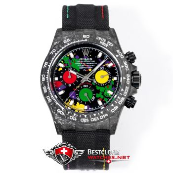 Rolex Daytona Carbon Motley Super Clone Watch – 41mm Art Splash Edition (1)