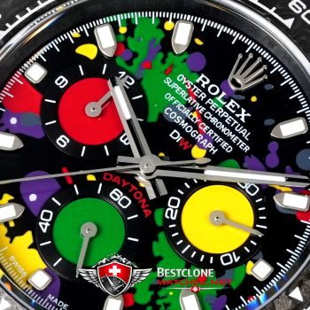 Rolex Daytona Carbon Motley Super Clone Watch – 41mm Art Splash Edition (5)