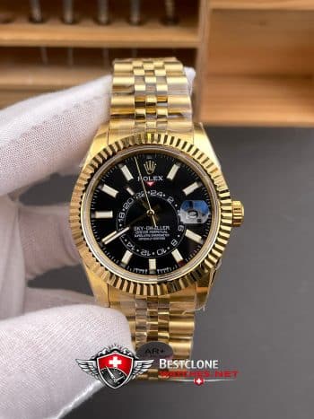 Rolex Sky Dweller Black Dial Oyster Bracelet Ref M336938 0005 Super Clone Watch (1)