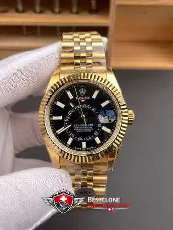 Rolex Sky Dweller Esfera Negra Pulsera Oyster Ref M336938 0005 Reloj Super Clon (1)