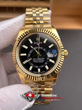Rolex Sky Dweller Esfera Negra Pulsera Oyster Ref M336938 0005 Reloj Super Clon (3)