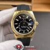 Rolex Sky Dweller Black Dial Rubber Bracelet Ref M326238 0009 Super Clone Watch (1)
