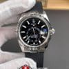 Rolex Sky Dweller Black Dial Rubber Bracelet Ref M336239 0002 Super Clone Watch (1)