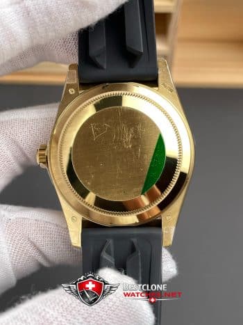 Rolex Sky Dweller Green Dial Rubber Bracelet Ref 336238 0004 Super Clone Watch (5)