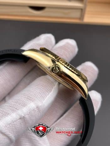 Rolex Sky Dweller Green Dial Rubber Bracelet Ref 336238 0004 Super Clone Watch (6)