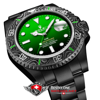 Rolex Submariner Carbon Super Clone Watch – Parakeet Green Edition (5)