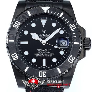 Rolex Submariner Carbon Super Clone Watch – Stealth Black Edition (2)