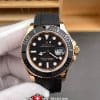 Rolex Yacht Master 18k Oro Rosa Super Clon Suizo Reloj Replica OysterFlex Correa de caucho Ref 126655 3235 Movimiento Suizo (2)