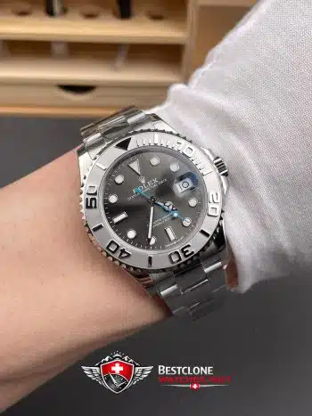 RolexYacht Master Slate Dial Super Clone Swiss Replica Watch Ref 126622 3235 Swiss Movement (7)