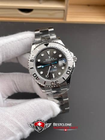 RolexYacht Master Slate Dial Super Clone Swiss Replica Watch Ref 126622 3235 Swiss Movement (9)