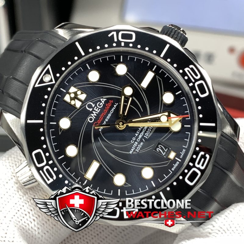 omega seamaster super clone dial wave pattern detail.jpg