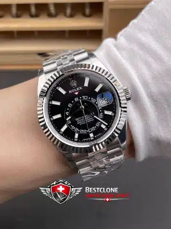 sky dweller super clone on wrist shot