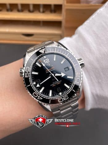 Reloj Omega Seamaster Planet Ocean 600M 215.30.44.21.01.001 Super Clone - Acero inoxidable Buzo de lujo (9)