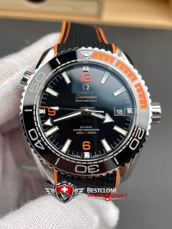 Omega Seamaster Planet Ocean 600M 215.32.44.21.01.001 Super Clone Watch – Black Dial Orange Bezel Replica (3)
