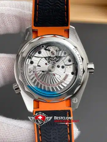 Omega Seamaster Planet Ocean 600M 215.32.44.21.01.001 Super Clone Watch – Black Dial Orange Bezel Replica (5)